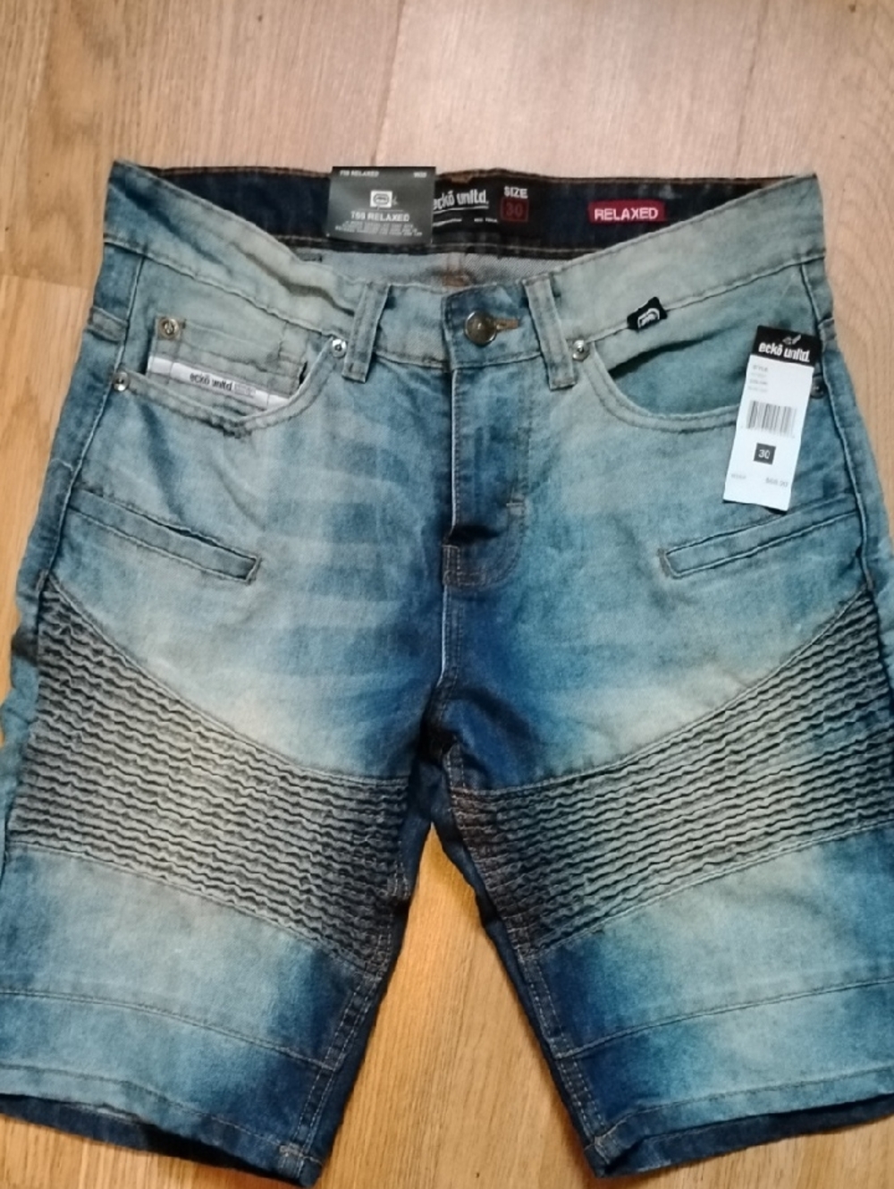 Ecko Unlimited Blue Washed Jean Shorts